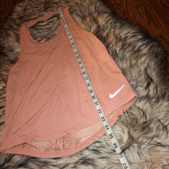 NIKE Pink Mesh Tank w/ Cut Out Back SZ XS - Picture 3 of 7